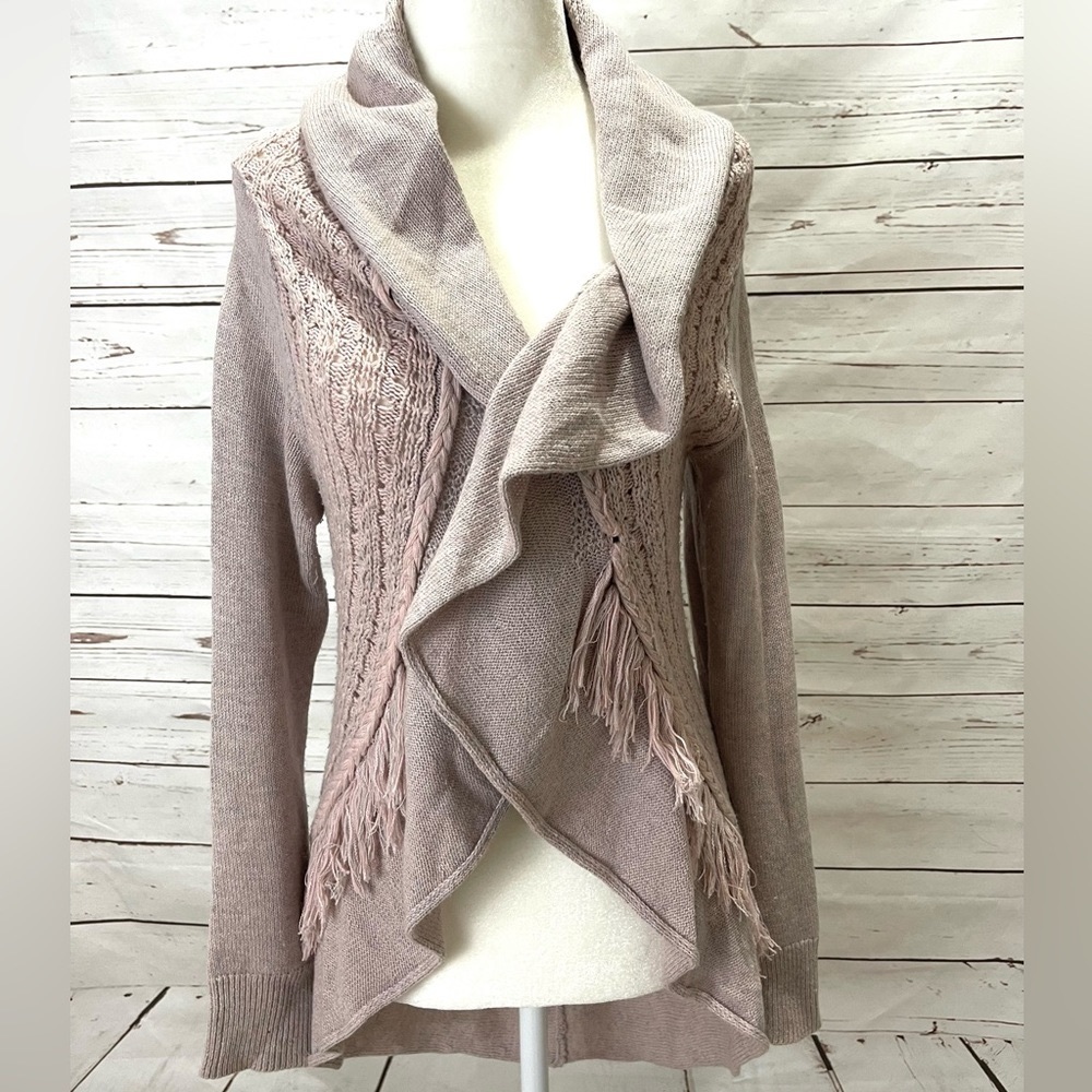 Anthropologie Sweater Cardigan rosette Small anthro jacket FairyCore - Picture 4 of 6